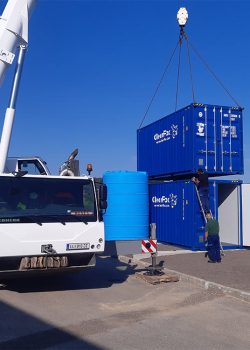ClearFox containerized wastewater treatment plant